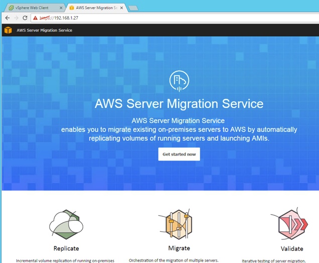 AWS Server Migration Service Splash