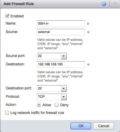 vCloud Director Firewall