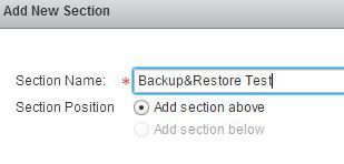 NSX Firewall New Section