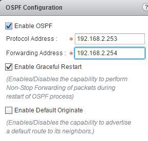NSX Edge OSPF Protocol Forward