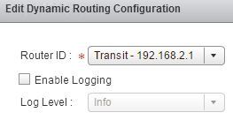 NSX Edge OSPF Dynamic