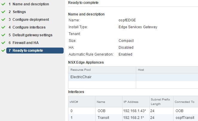 NSX Edge Deploy