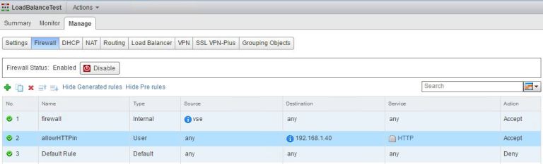 Load Balancer Firewall