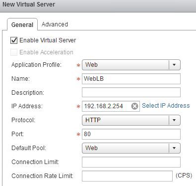 Load Balancer Virtual Server