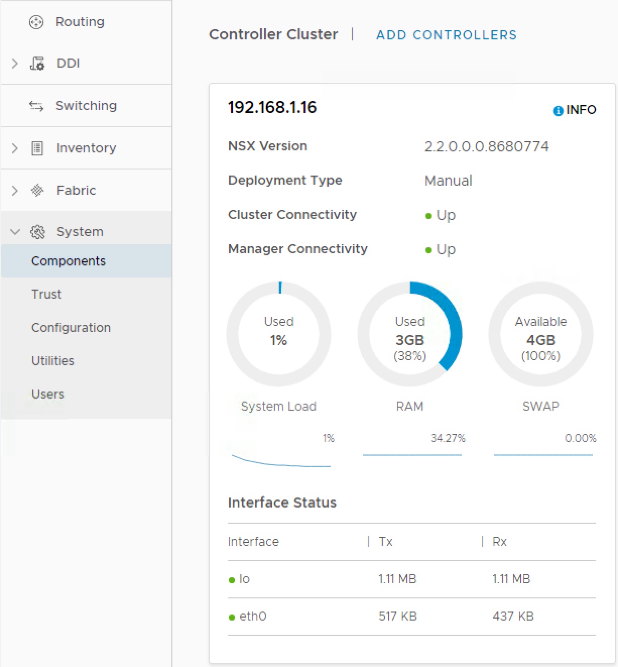NSX-T Controller Cluster